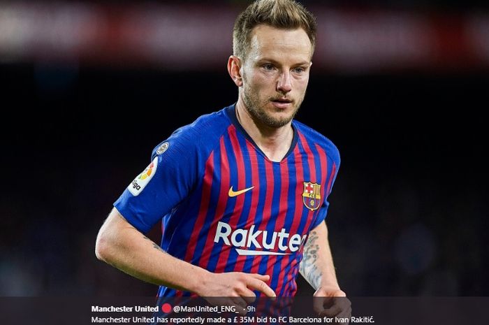 Gelandang tengah Barcelona, Ivan Rakitic.