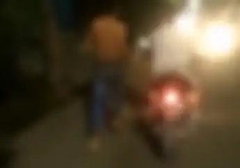 Kapok! Maling Motor Ditelanjangi dan Diikat Tangannya Mirip Kambing