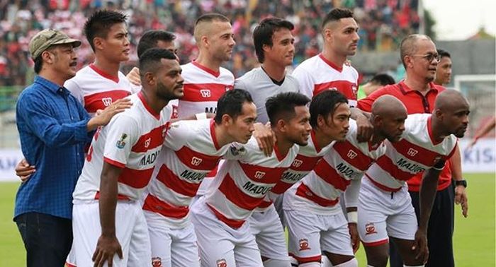 Skuat Madura United pada musim 2019.