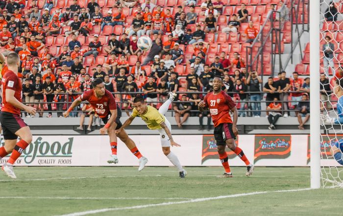 Suasana pertandingan Bali United vs Kaya FC pada laga pamungkas Grup G Piala AFC 2022.