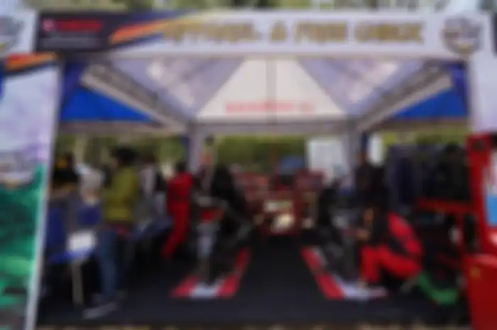 Booth service Yamaha Coban Rondo diserbu peserta MAXI Yamaha Day 2019