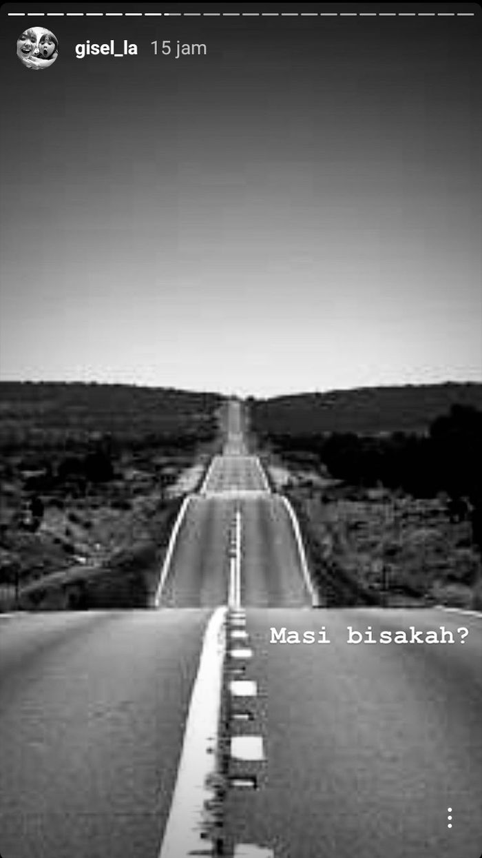 Unggahan Gisella Anastasia di Instagram Story.