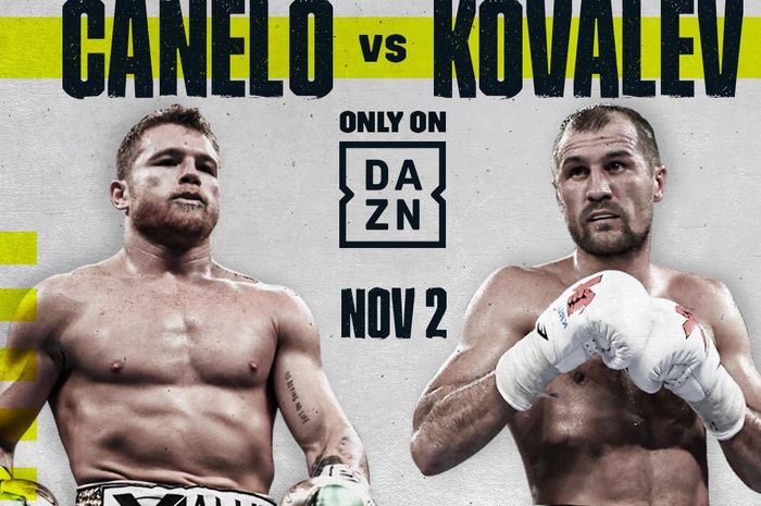 Pertarungan light heavyweight antara Canelo Alvarez dan Sergey Kovalev pada 2 November 2019 di Las Vegas, Nevada.