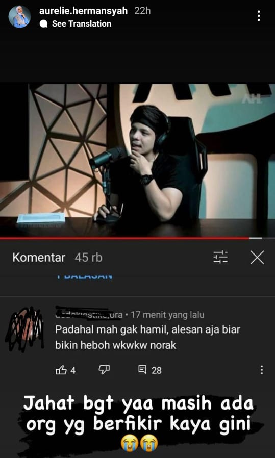 Tanggapan Aurel tentang komentar buruk netizen