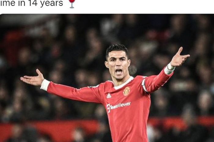 Megabintang Manchester United, Cristiano Ronaldo.