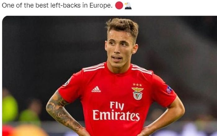 Bek iri Benfica, Alejandro Grimaldo.