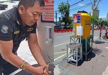 Gercep Tangkal Virus Corona, Wali Kota Surabaya Tri Rismaharini Pasang Ratusan Tempat Cuci Tangan di Ruang Publik