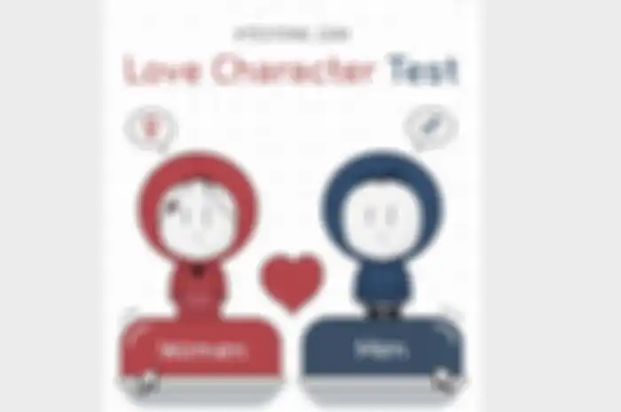 Tren Love Character Test yang sedang marak di Twitter.