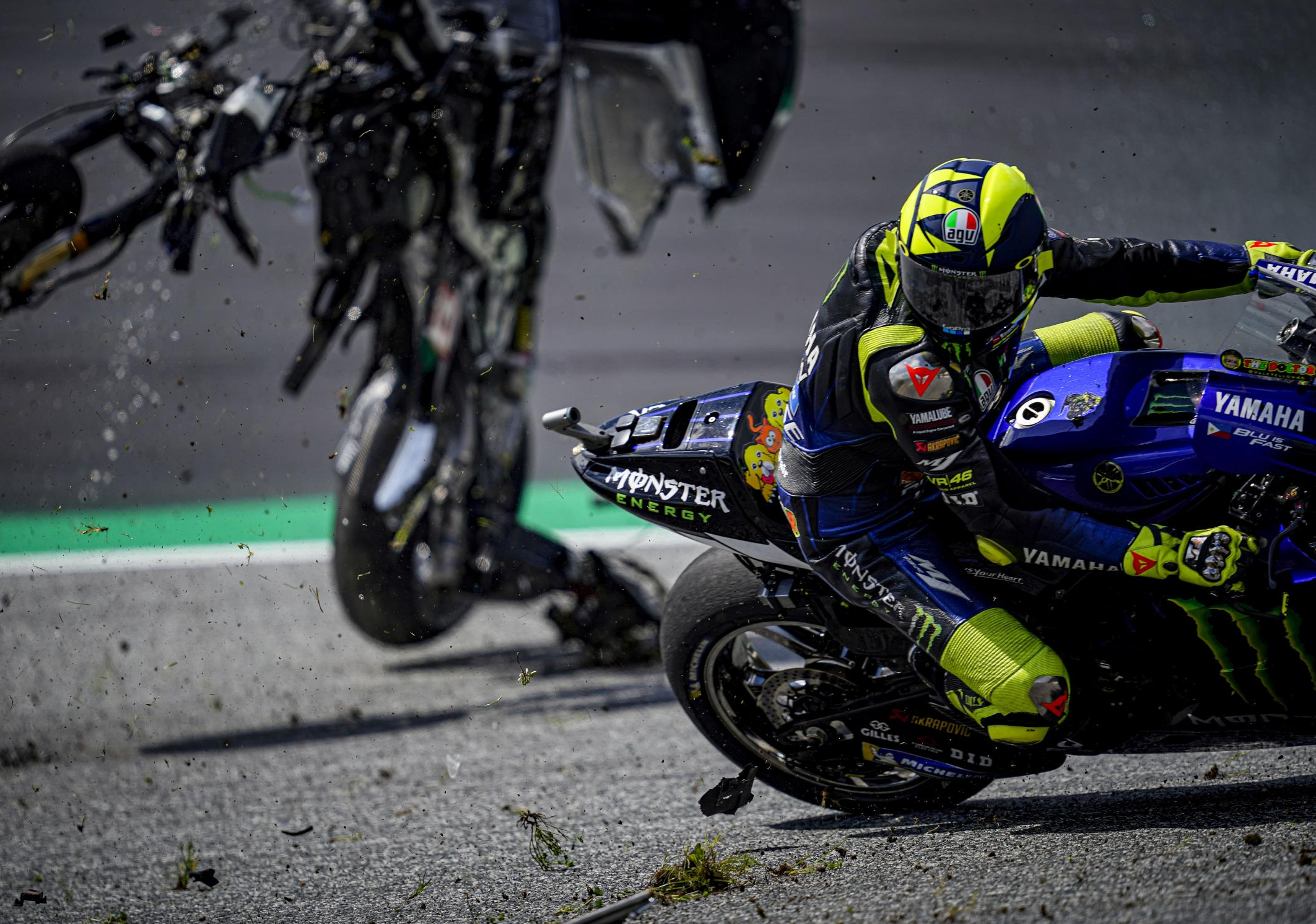 Nyaris tertimpa Motor Franco Morbidelli dan Johann Zarco di balapan MotoGP Austria 2020, Begini Perasaan Valentino Rossi