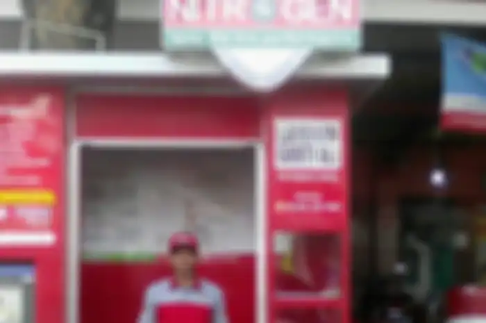 Salah satu gerai nitrogen.