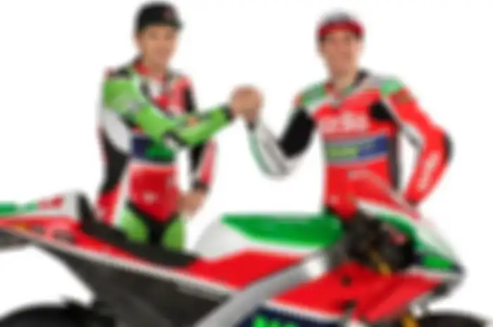 Scott Redding (kiri) dan Aleix Espargaro