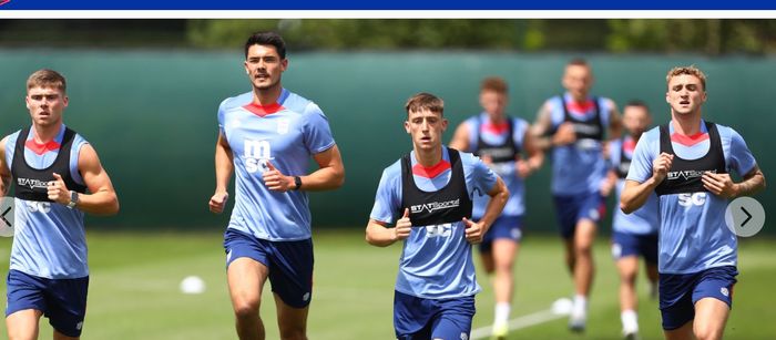 Elkan Baggott dalam sesi latihan perdana Ipswich Town