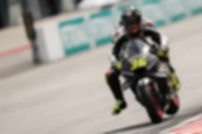 Rekan setim Marc Marquez, Joan Mir, saat menjalani Tes Sepang beberapa waktu lalu.