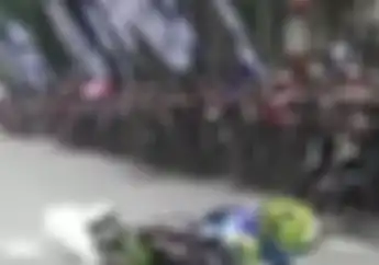 Pembalap yang Melempar Karung ke Pembalap Lain di Road Race Bondowoso Dihukum Seumur Hidup 