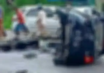 Serem Banget! Motor Honda CBR1000RR Hancur Berantakan Tabrak Mobil, Begini Kondisi Korban