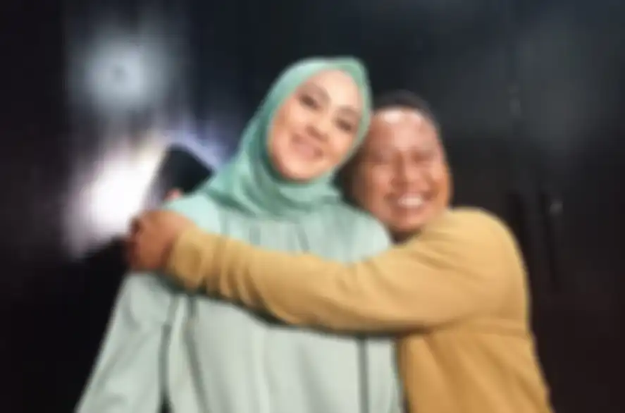 Narji dan istri, Widiyanti, saat ditemui di kawasan Mampang, Jakarta Selatan, Rabu (3/8/2022).