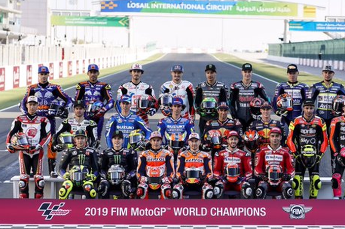 Susuanan pembalap MotoGP 2020 hampir sama dengan musim ini, hanya ada perubahan  satu pemabalap saja.