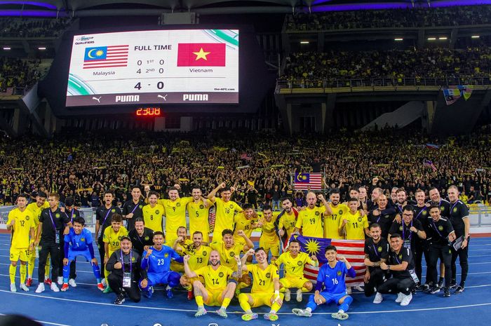 Timnas Malaysia mengalahkan Timnas Vietnam 4-0 di Stadion Nasional Bukit Jalil dalam pertandingan kedua Grup F Kualifikasi Piala Dunia 2026.
