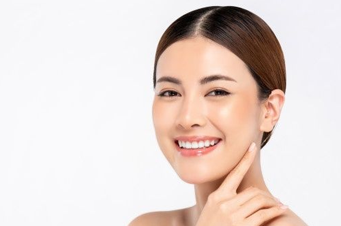 Ilustrasi wajah glowing