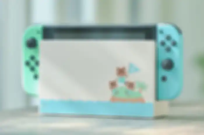 Detail Nintendo Switch edisi Animl Crossing
