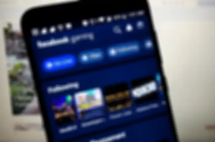 Tampilan aplikasi Facebook Gaming