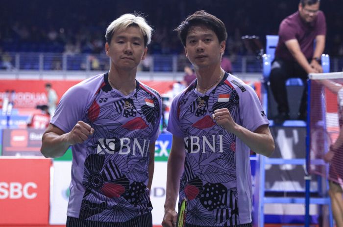 Ganda putra Indonesia, Marcus Fernaldi Gideon/Kevin Sanjaya Sukamuljo berhasil melangkah ke perempat final Thailand Open 2023