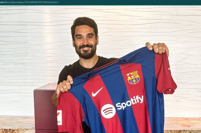 Barcelona resmi mendatangkan Ilkay Guendogan dari Manchester City dengan status bebas transfer.