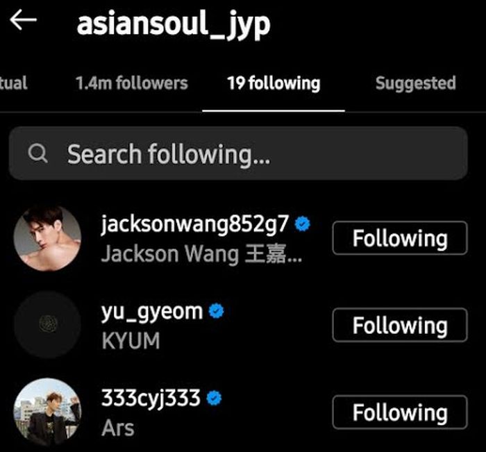 Park Jin Young hanya mengikuti 3 anggota GOT7