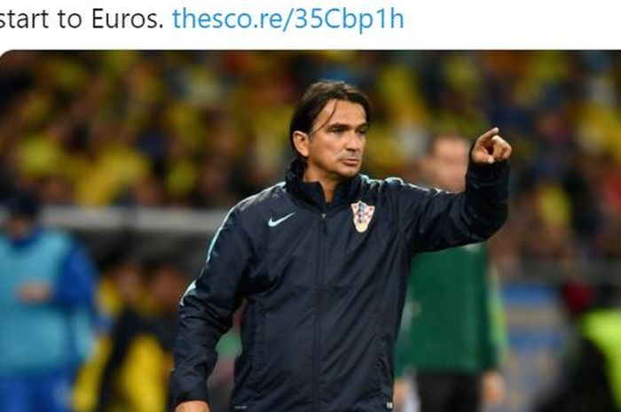 Pelatih timnas Kroasia, Zlatko Dalic.