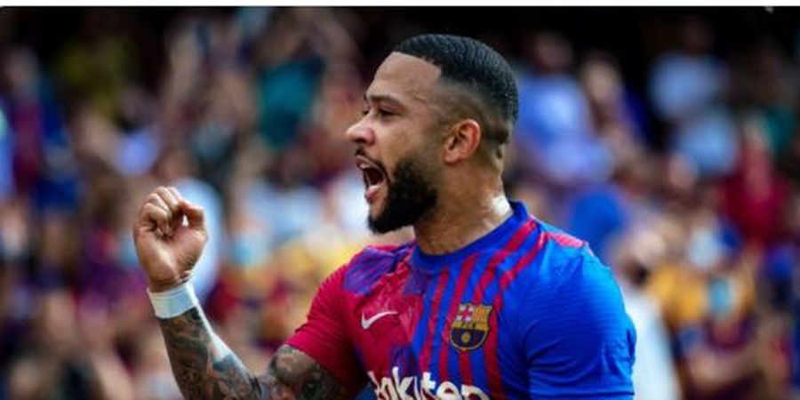 Barcelona Menang Comeback, Memphis Depay Unjuk Gigi