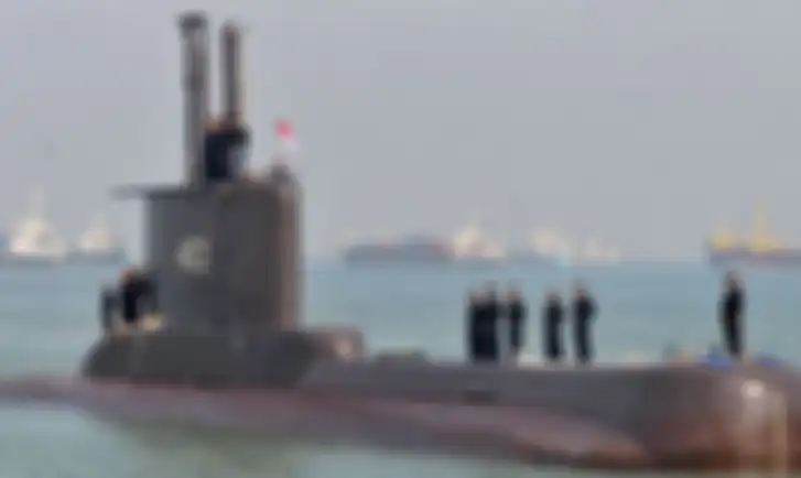 Potret KRI Nanggala 402 di tahun 2012 sesaat setelah melakukan perbaikan menyeluruh di Korea Selatan.