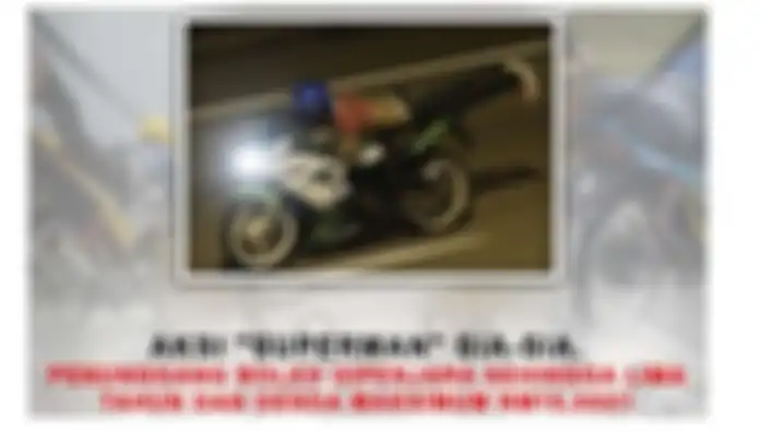 Poster larangan gaya Superman di Malaysia