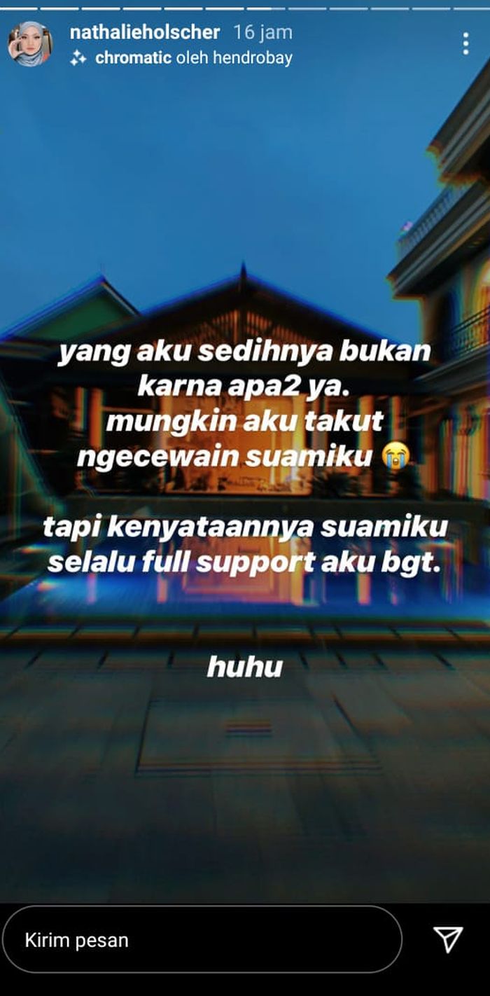 Nathalie Holscher takut kecewakan Sule karena keguguran.