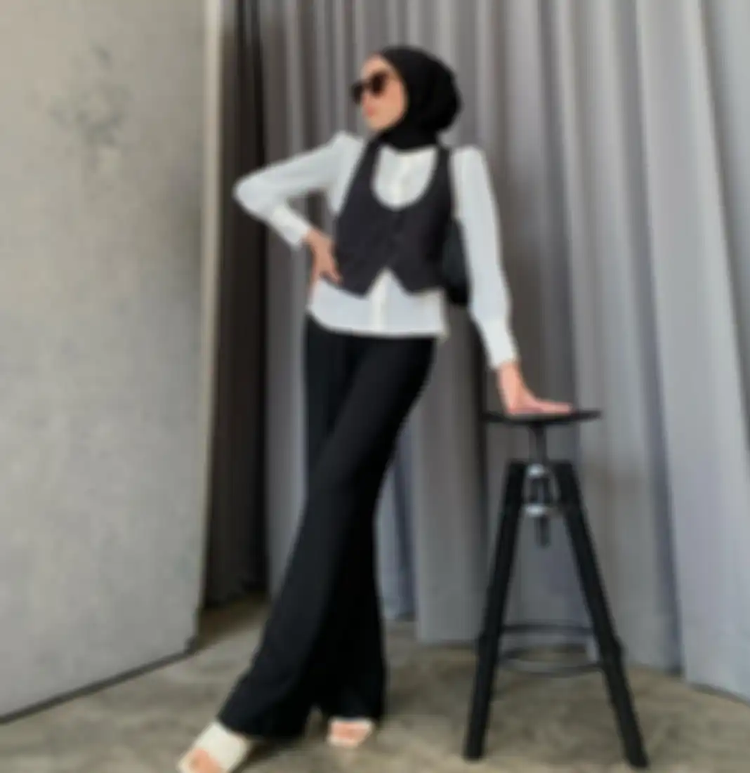 Tips kenakan celana cutbray buat hijabers