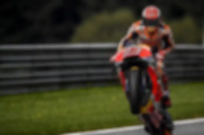 Marc Marquez raih podium juara di MotoGP Jepang 2019.