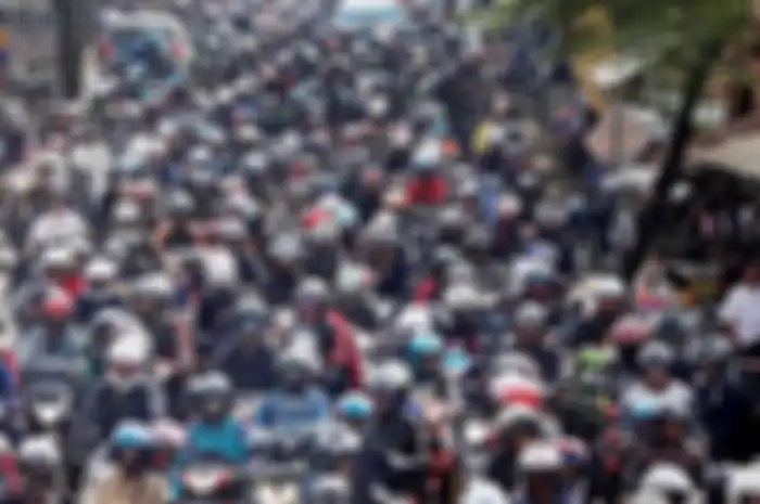 Ilustrasi motor terkena macet