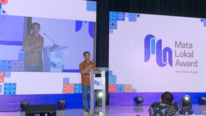 Dahlan Dahi, CEO Tribun Network di Hotel Santika Premiere Hayam Wuruk, Jakarta Barat, Jumat (27/1/2023).