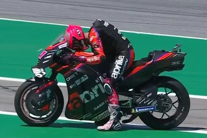 Aleix Espargaro menyesal salah hitung lap di MotoGP Catalunya 2022