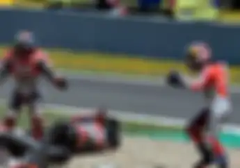 Apakah Marah Gagal Finis di MotoGP Spanyol Gara-gara Lorenzo? Dovizioso Malah Bilang Begini