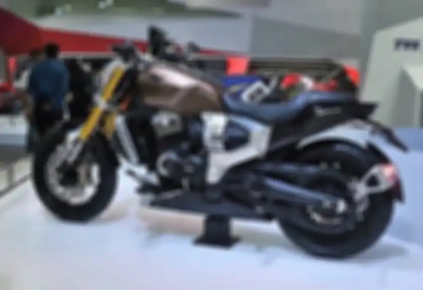Tampak belakang TVS Zeppelin di ajang Auto Expo 2018