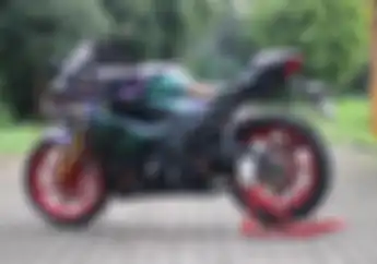 Modifikasi Suzuki GSX-R150 Langganan Juara, Pakai Motif Helm Superbike