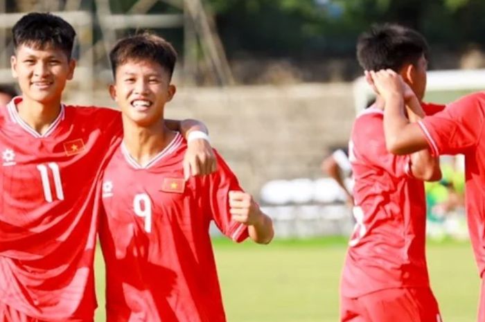 Timnas U-16 Vietnam memetik kemenangan 15-0 atas Brunei di laga perdana ASEAN Cup U-16 2024.