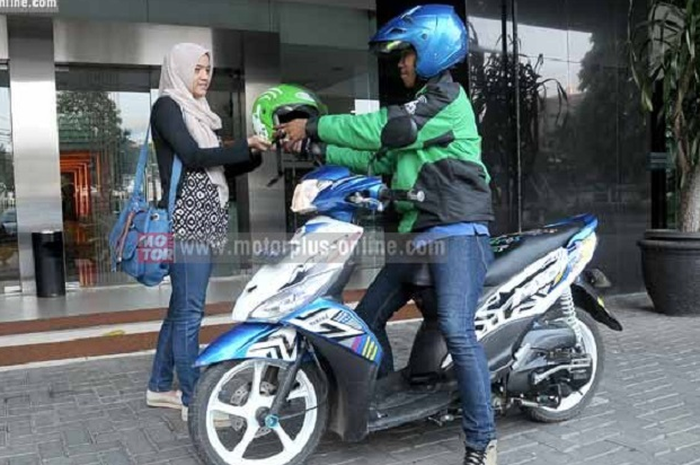 Ilustrasi foto ojek online