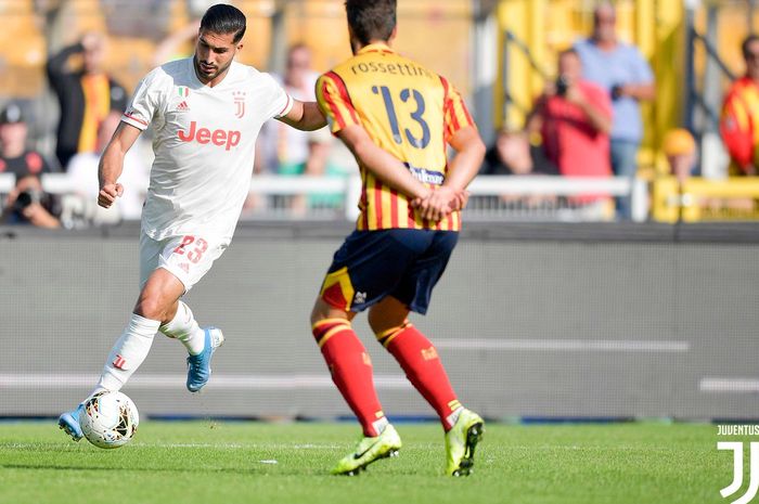 Emre Can saat berlaga membela Juventus Vs Lecce di Stadion Via del Mare, pada laga giornata ke-9 Liga Italia, Sabtu (26/10/2019).