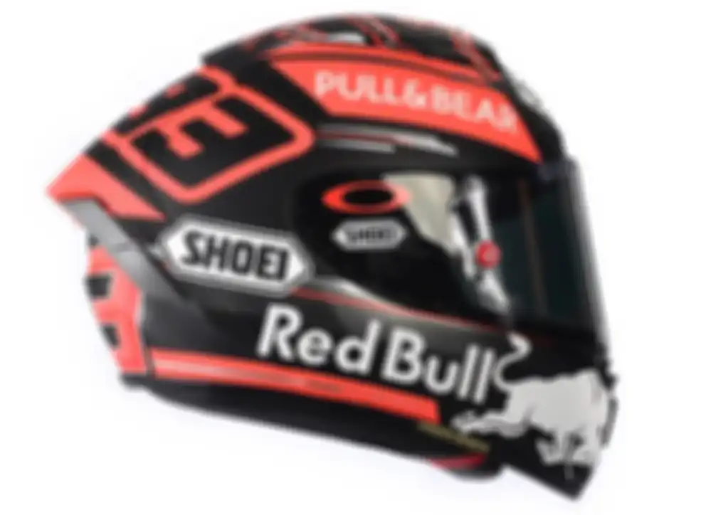 Desain helm Marc Marquez tampak samping