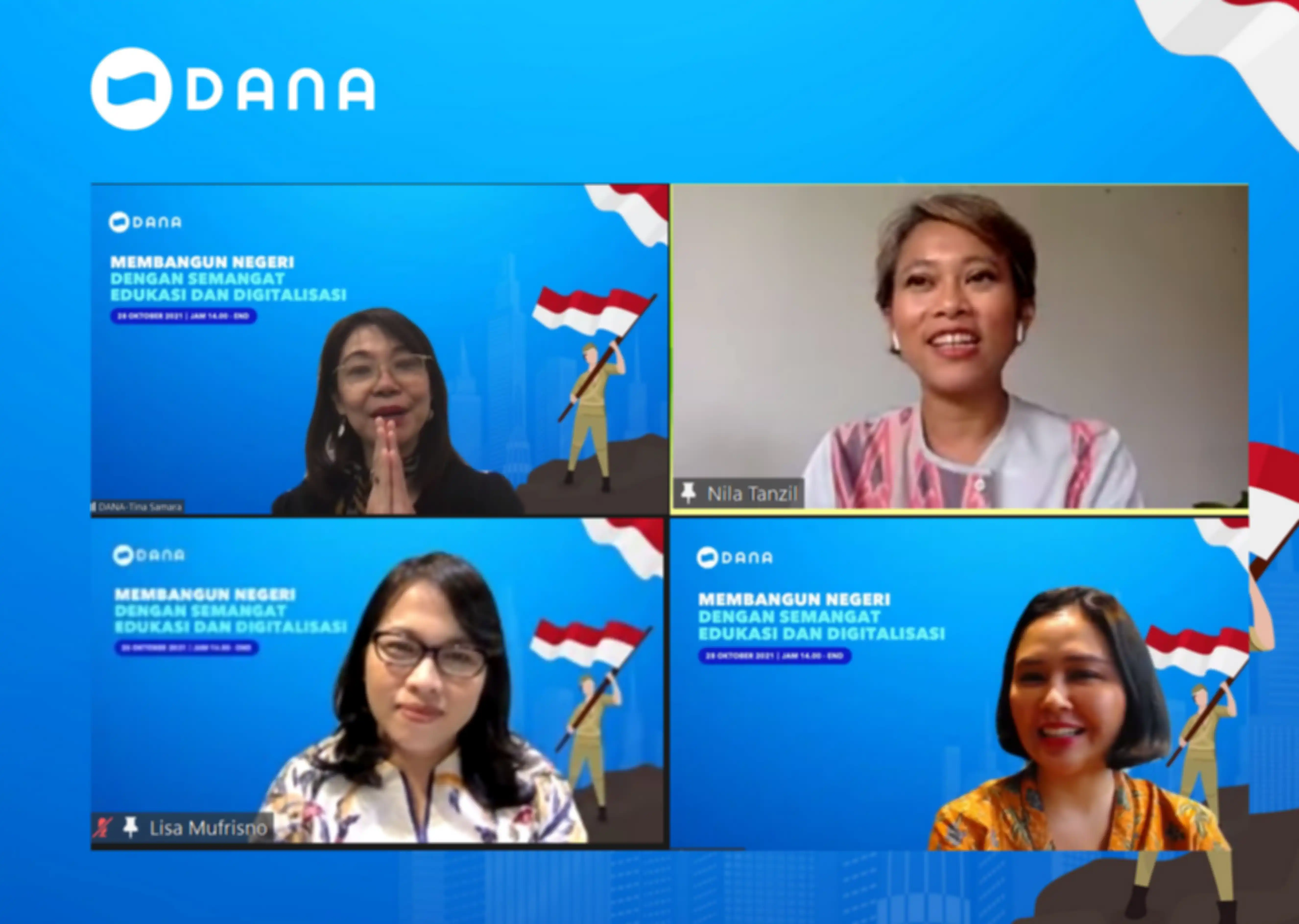 Suasana acara peluncuran DANA Untuk Negeri, Kamis (28/10).