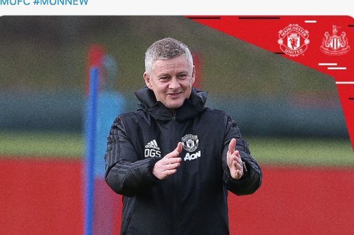 Pelatih Manchester United, Ole Gunnar Solskjaer.