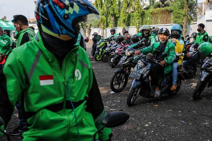 Ilustrasi driver ojol.
