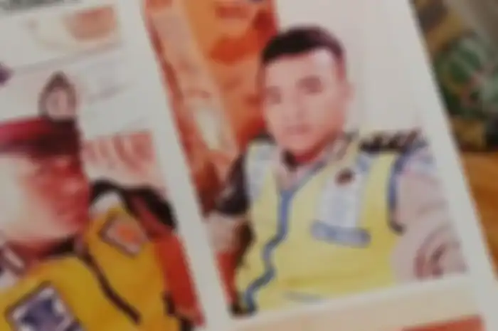 Foto pelaku saat menyamar jadi polantas gadungan