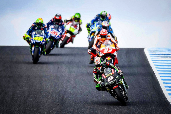 Johan Zarco di depan para pembalap top di MotoGP Australia 2017